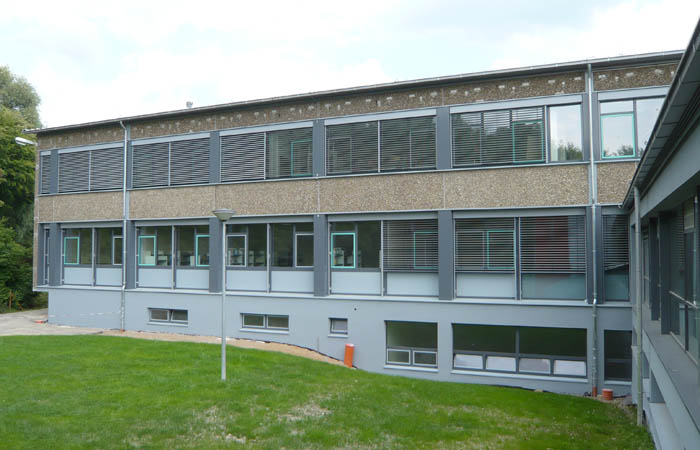 Dietrich-Bonhoeffer-Gymnasium, Sanierung der Fassaden, Innenraumgestaltung, Bergisch Gladbach-Heidkamp